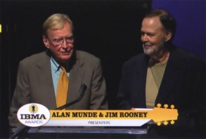 Jim and Alan announcing the Bill Keith induction