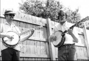 Bill Keith and Tony Trischka at Newport Folk Fest circa 1968 (photo thanks to Mark Sukoenig)